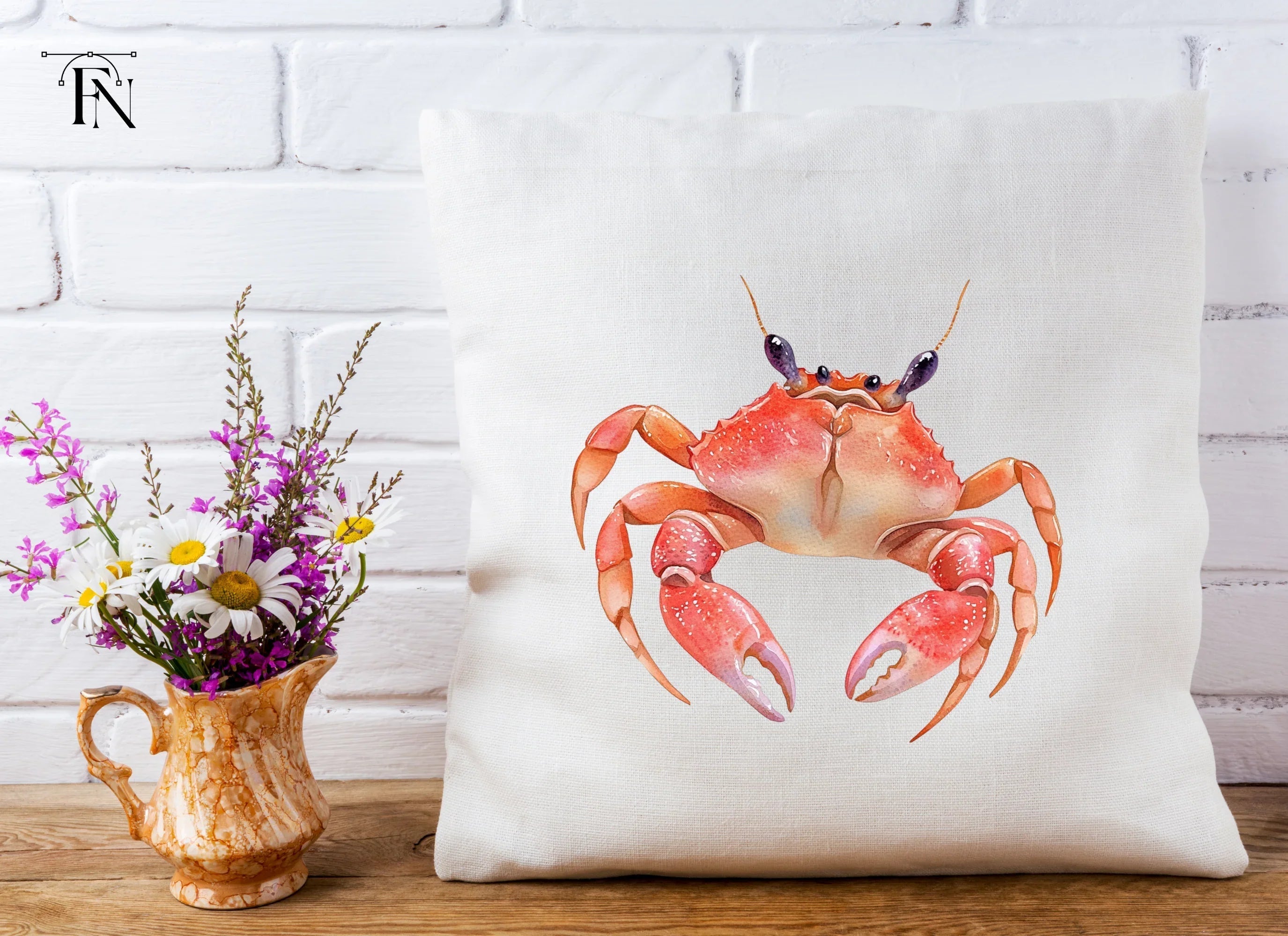 Vibrant Crab Duo Clipart Bundle