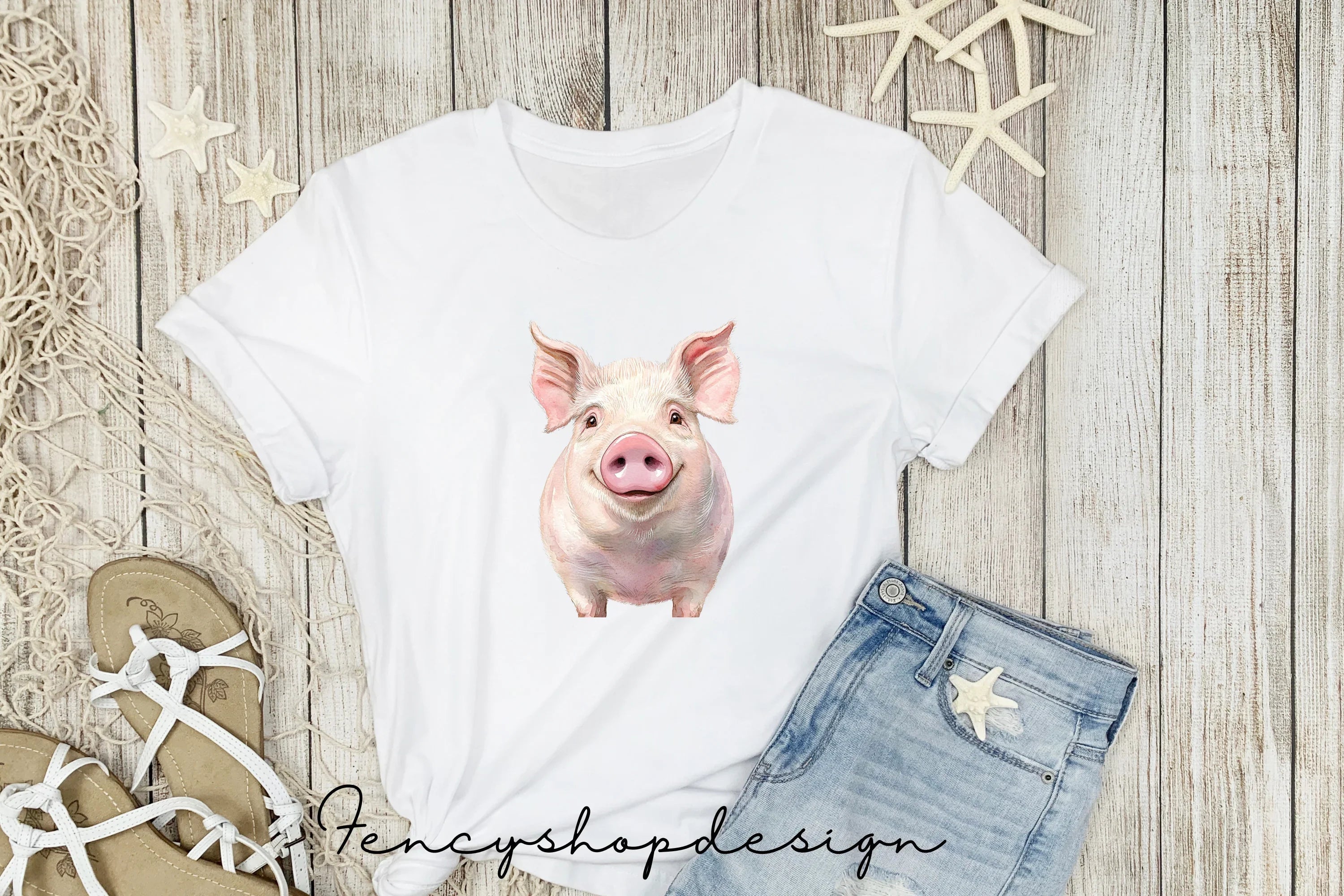 Adorable Pig Faces Clipart Bundle