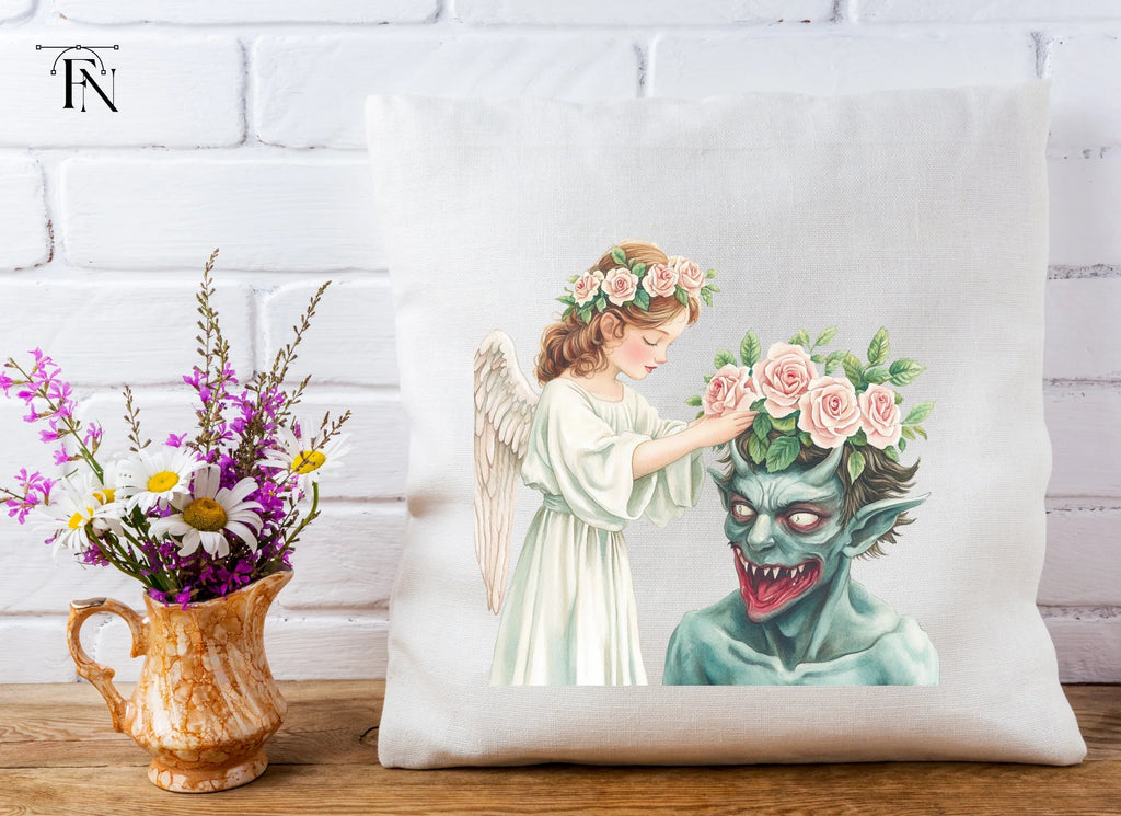 Angels and Demons Flower Crown Clipart Bundle