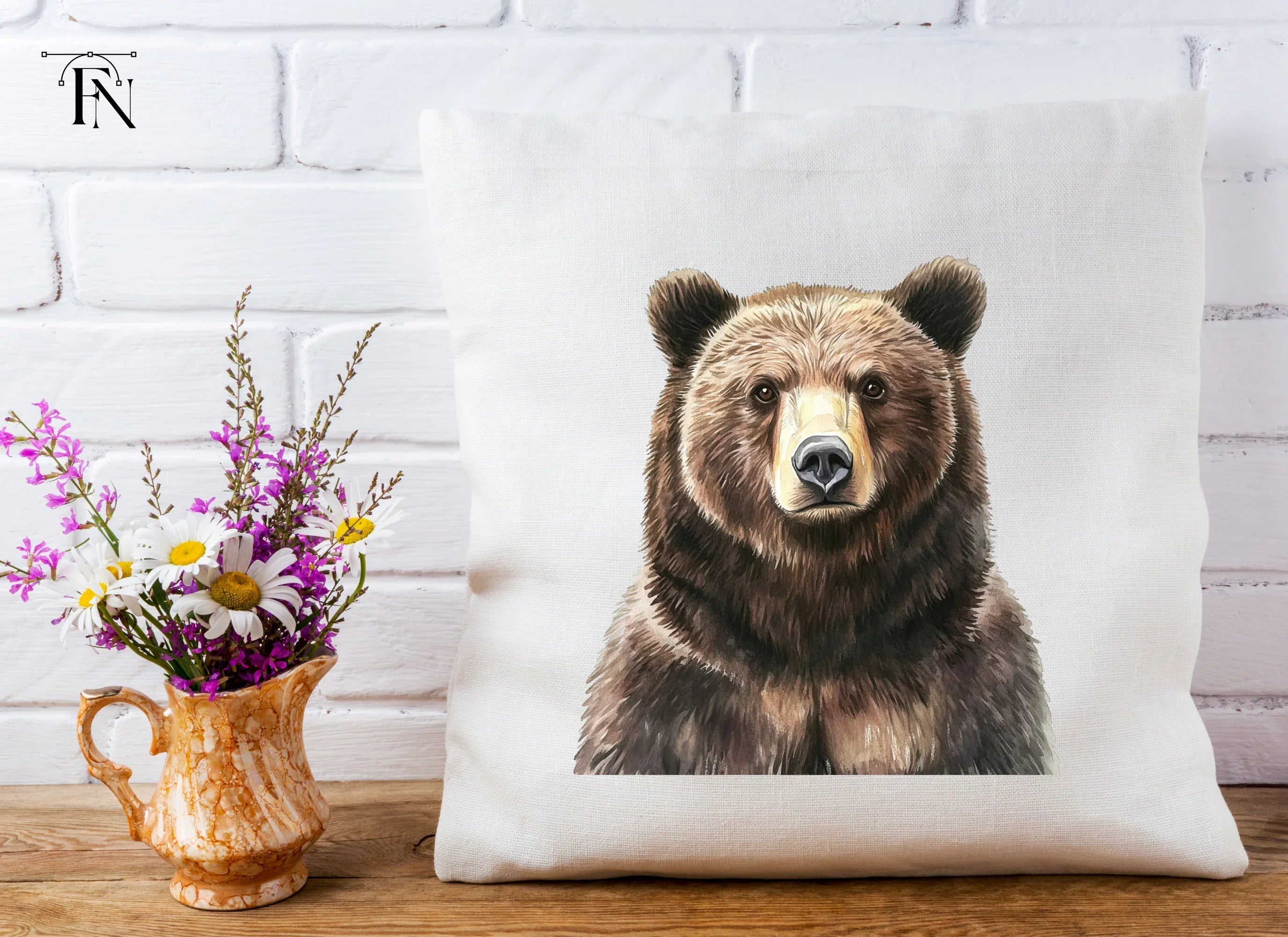 Grizzly Bear Portraits Clipart Bundle