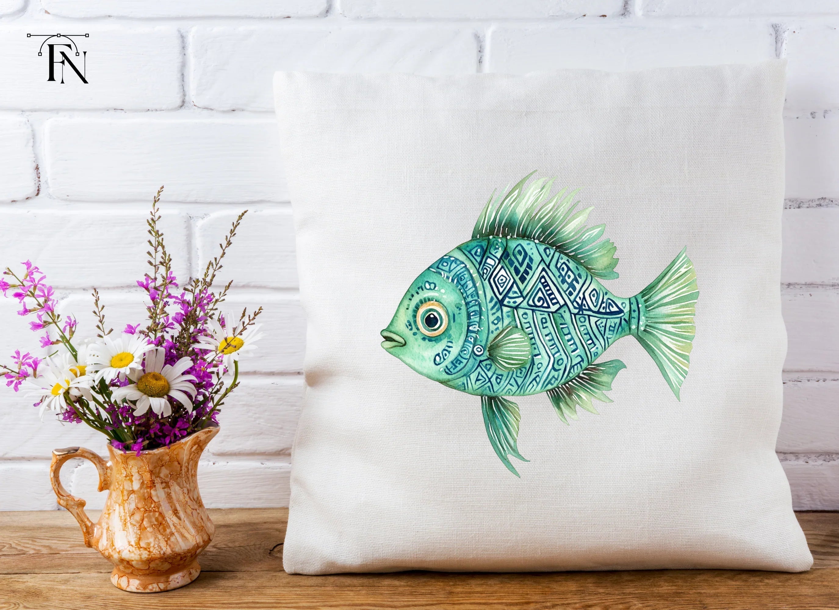 Tribal Fish Clipart Bundle
