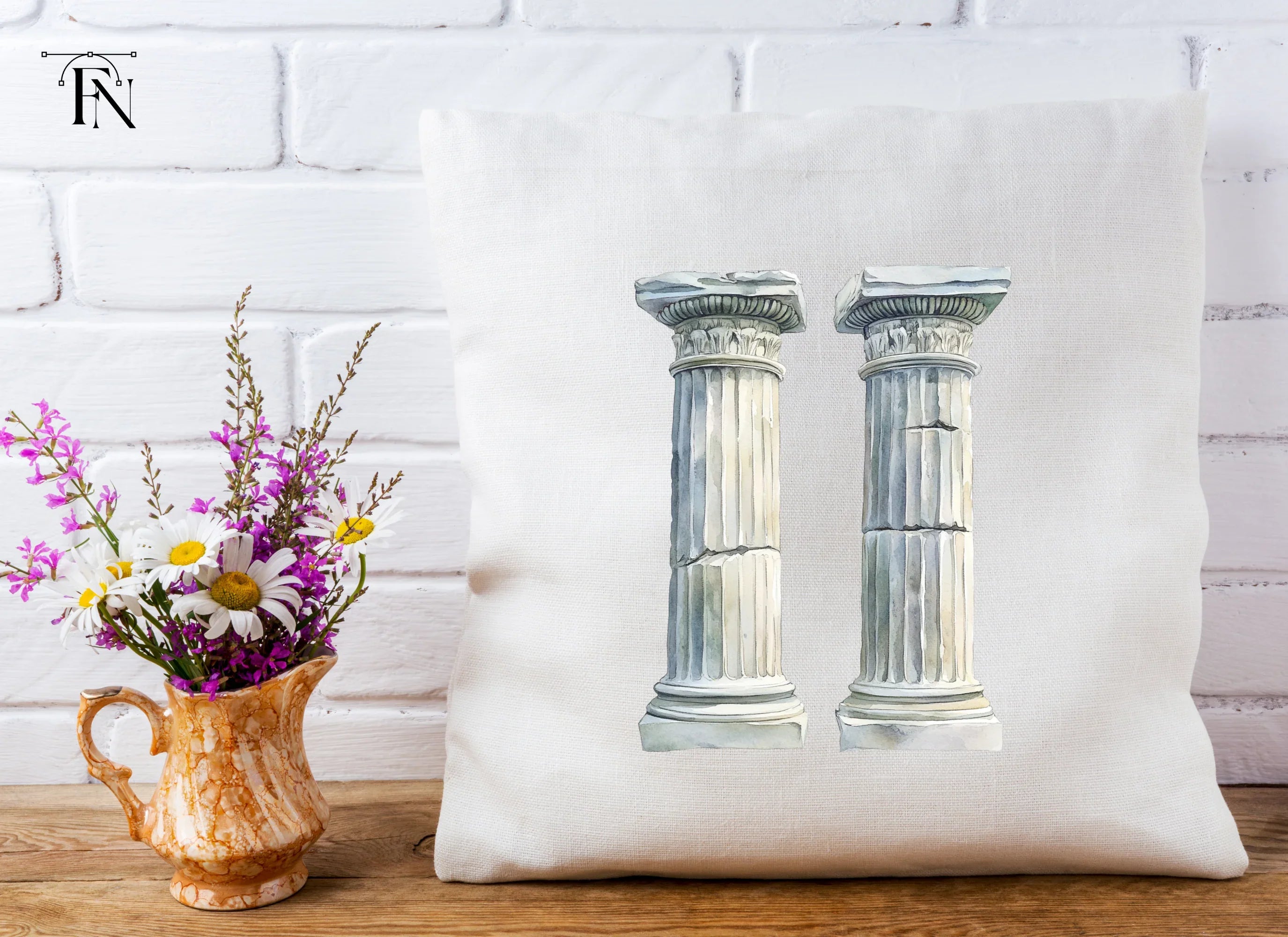 Ancient Roman and Greek Columns Clipart Bundle