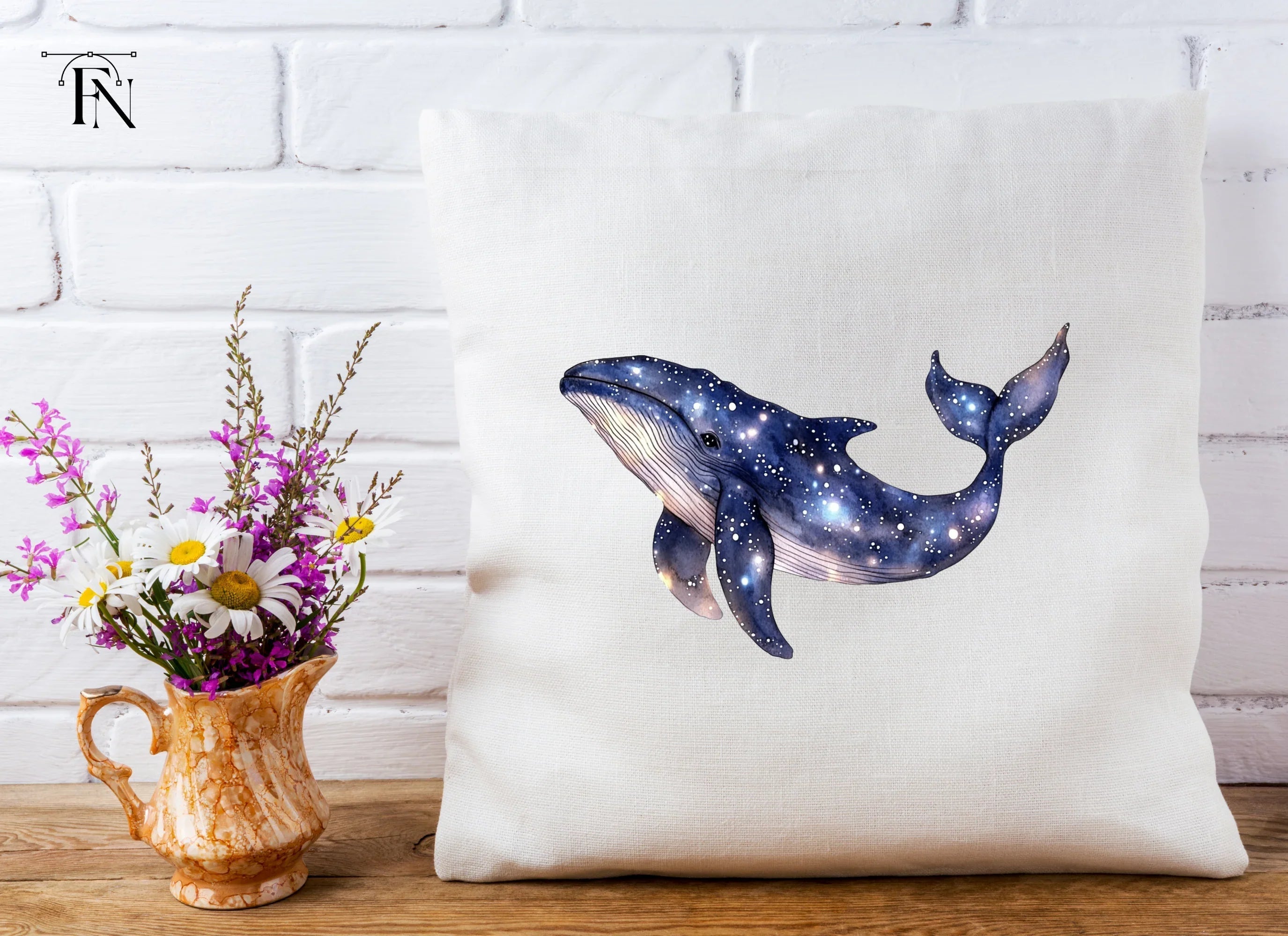 Whale Galaxy Clipart Bundle