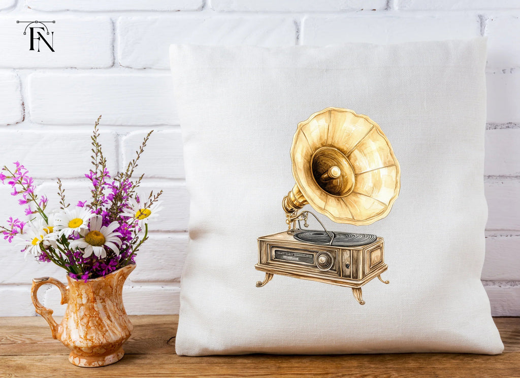 Vintage Gramophone Clipart Bundle