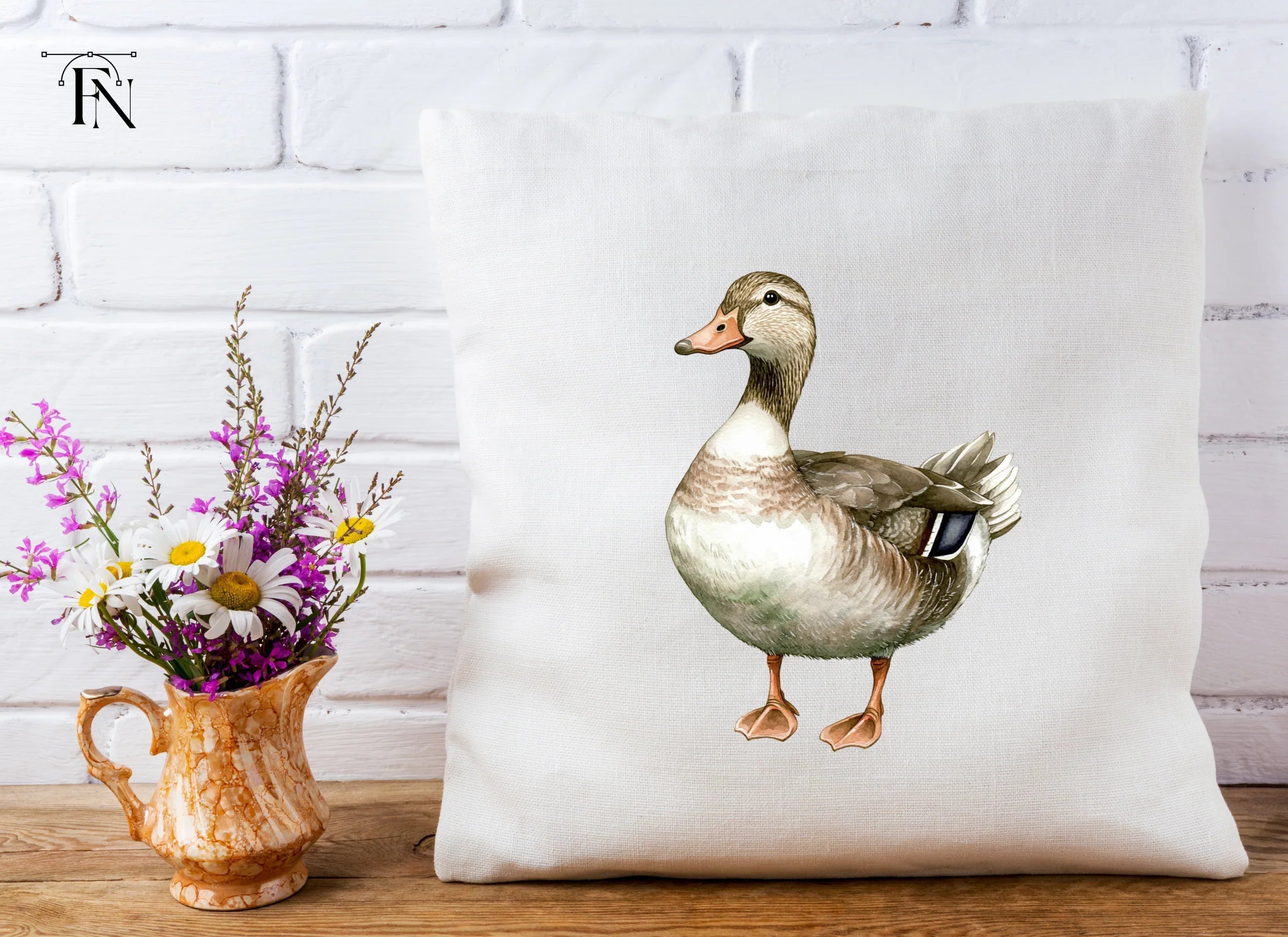 Cute Mallard Duck Clipart Bundle