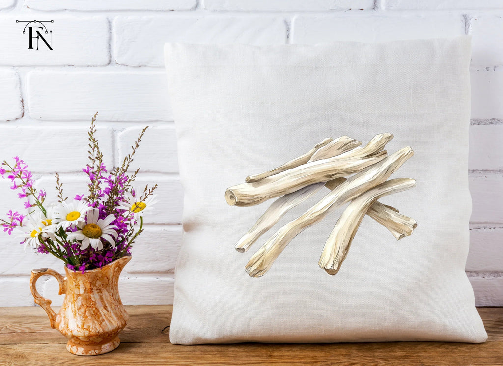 Natural Driftwood Stack Clipart Bundle