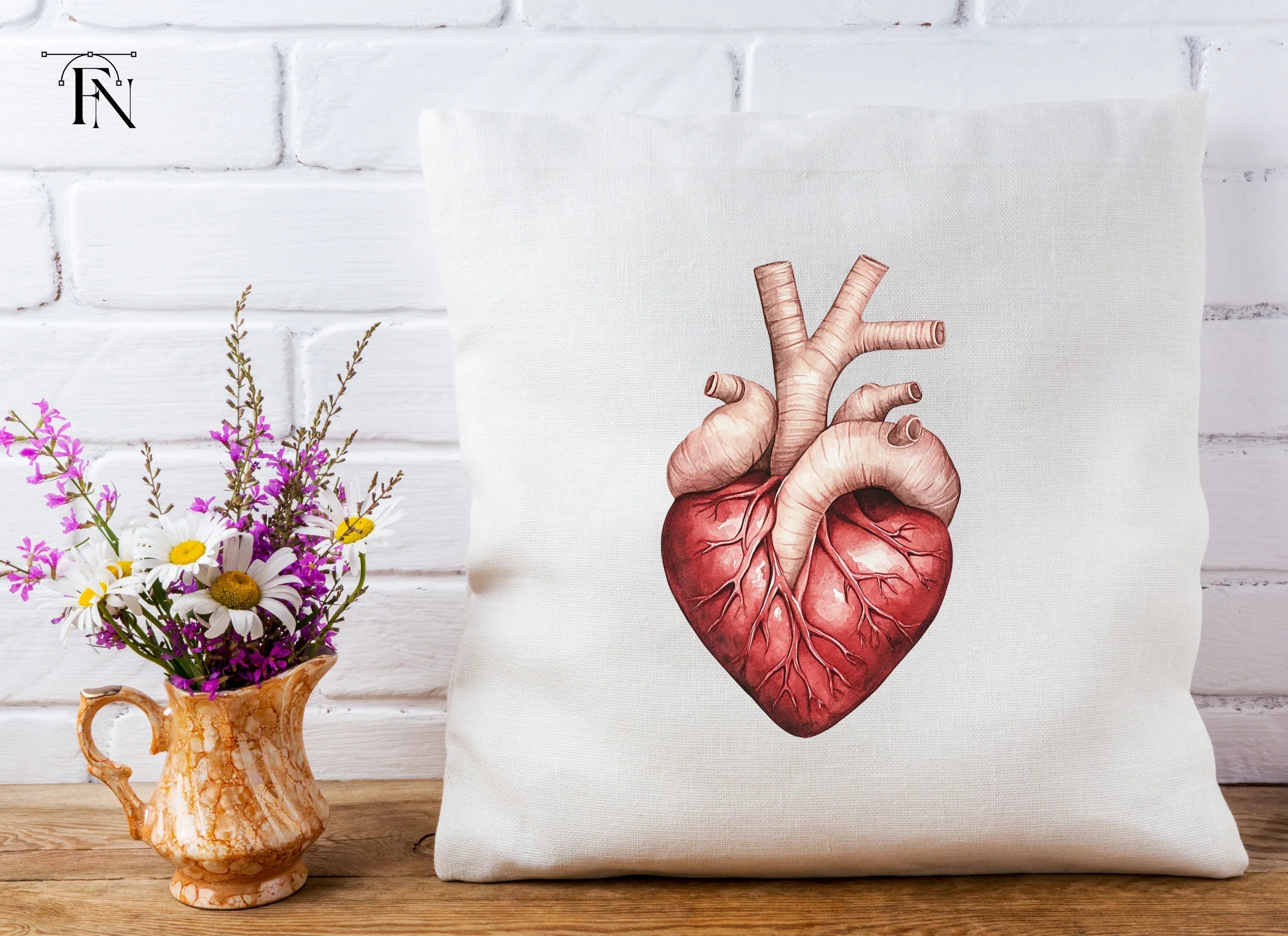 Anatomical Heart Clipart Bundle