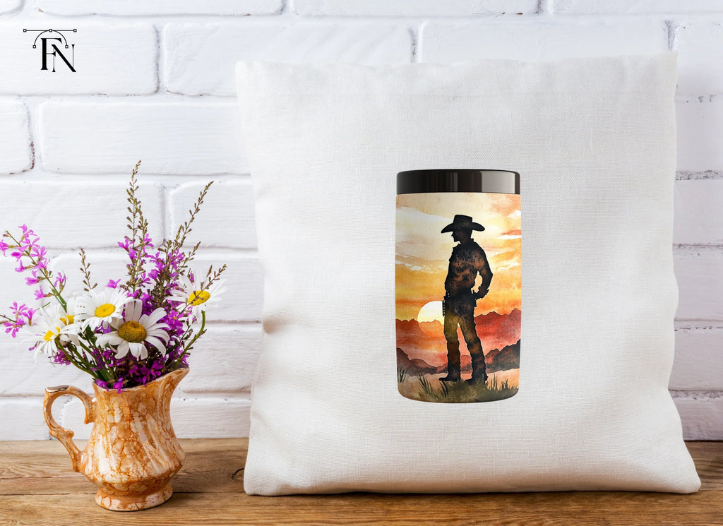 Western Landscape Cowboy Tumbler Clipart Bundle