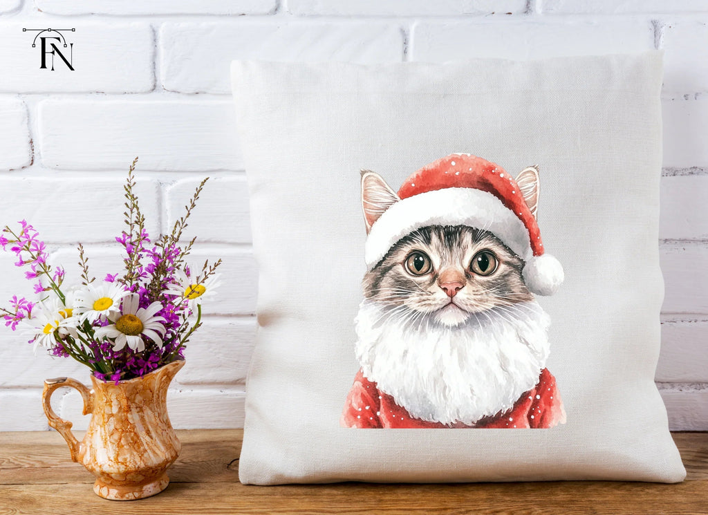 Santa Cat Clipart Bundle
