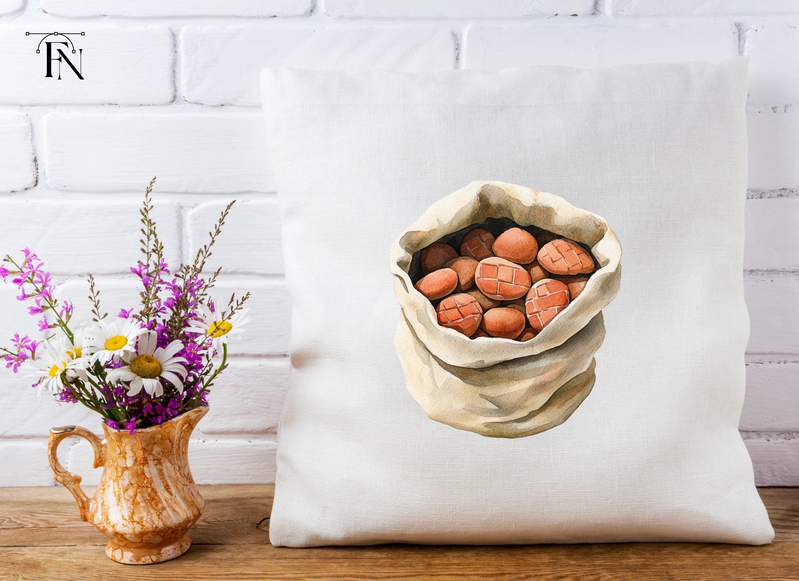 Rustic Clay Bricks and Stones Clipart Bundle