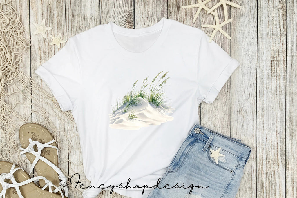 Sand Dunes Grass Clipart Bundle