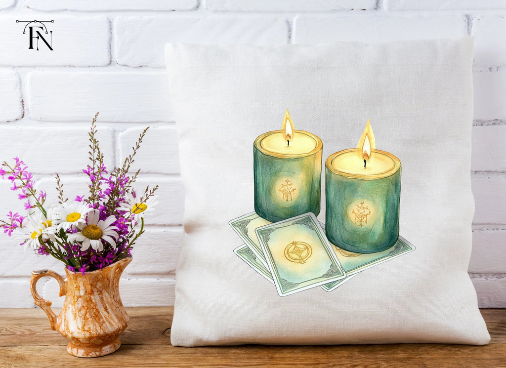 Mystical Candles Tarot Cards Clipart Bundle