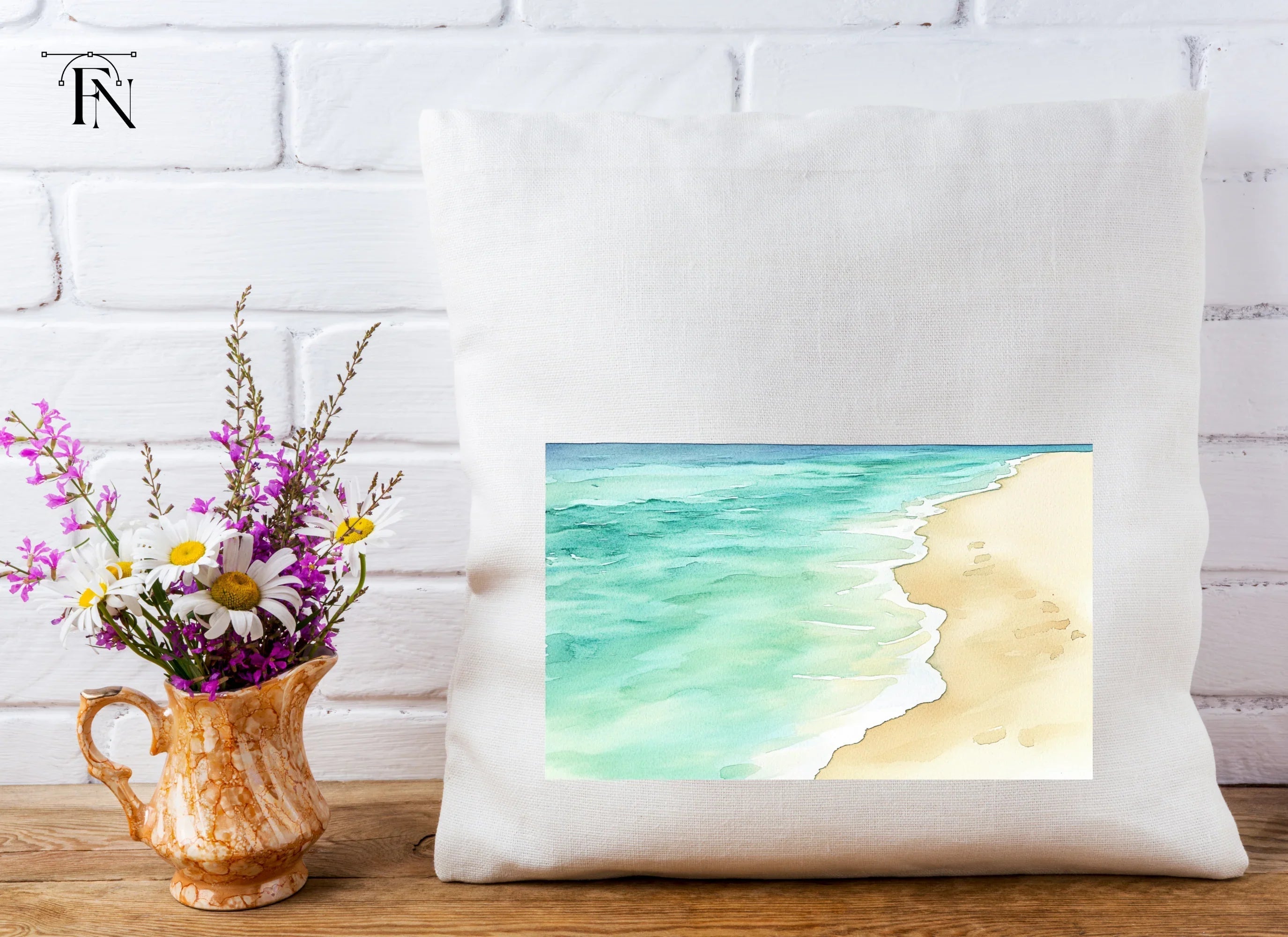 Beach Ocean Waves Clipart Bundle