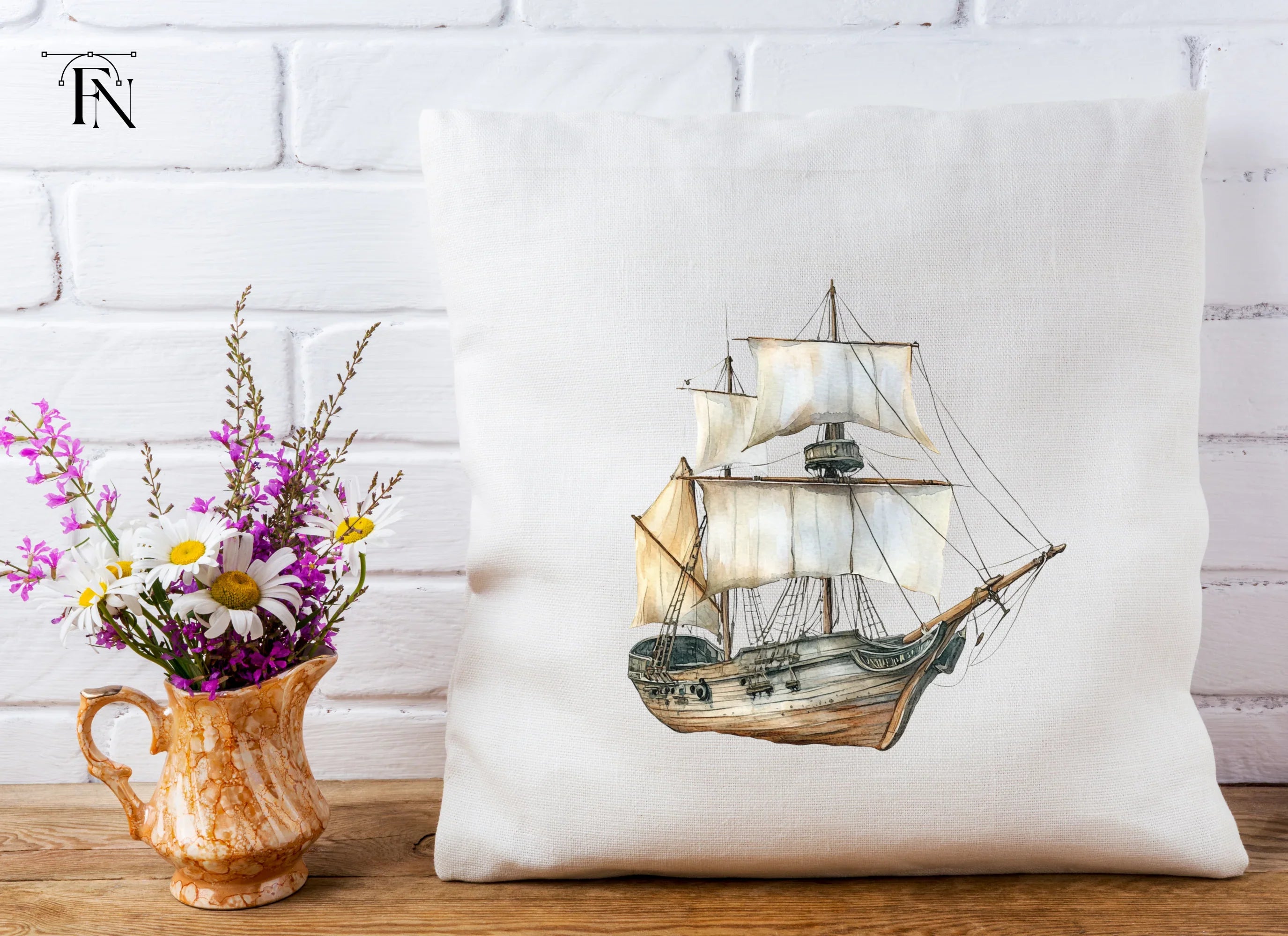 Antique Sailing Ship Clipart Bundle