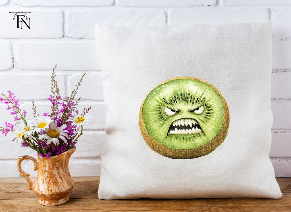 Furious Kiwi Fruit Character Clipart Bundle