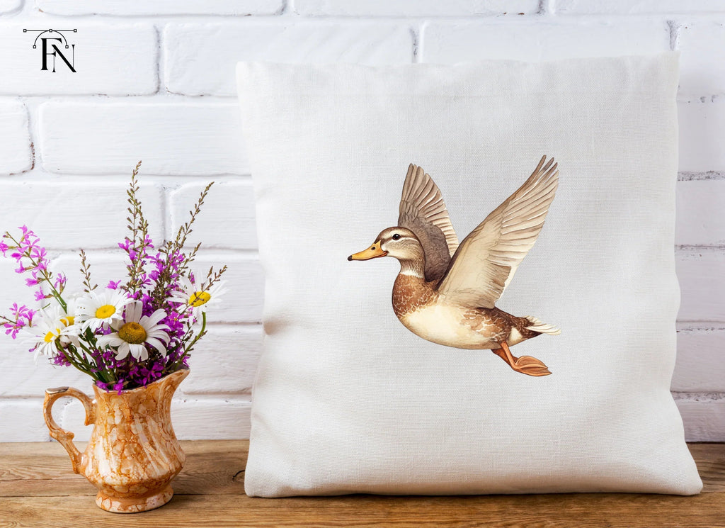 Graceful Flying Duck Clipart Bundle