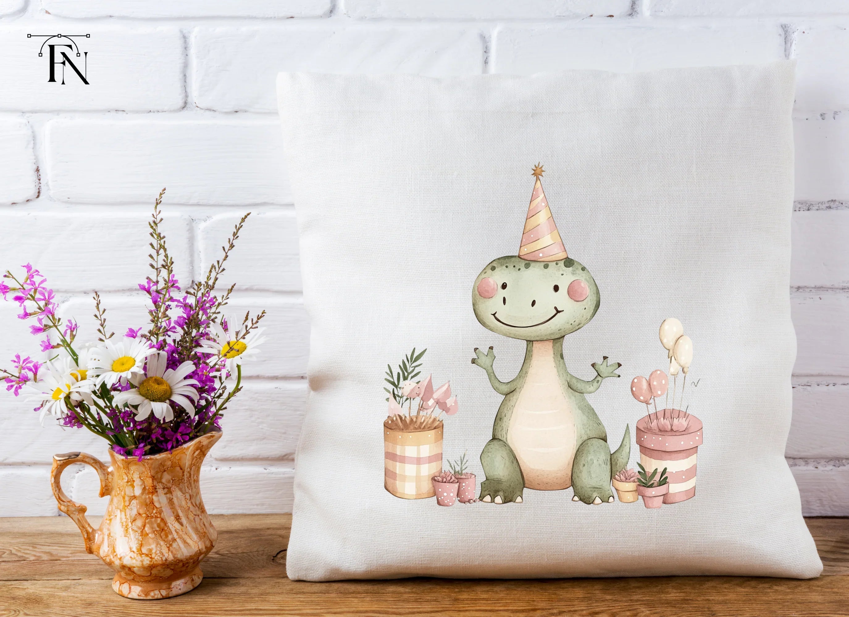 Sweet Baby Dinosaur Party Clipart Bundle