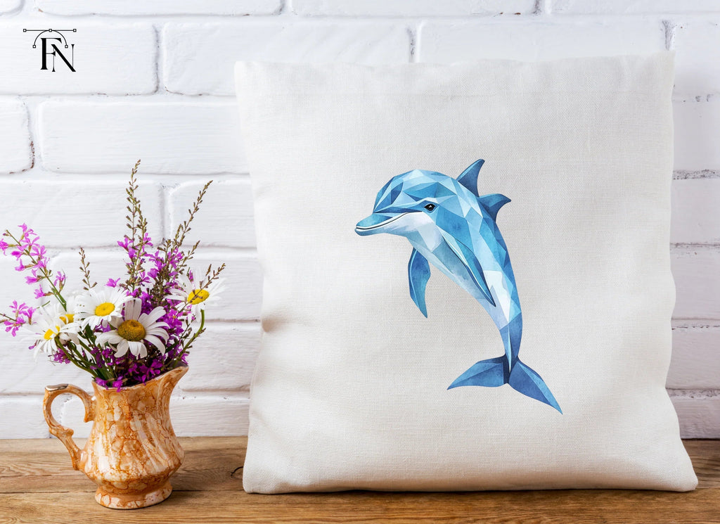 Geometric Dolphin Clipart Bundle