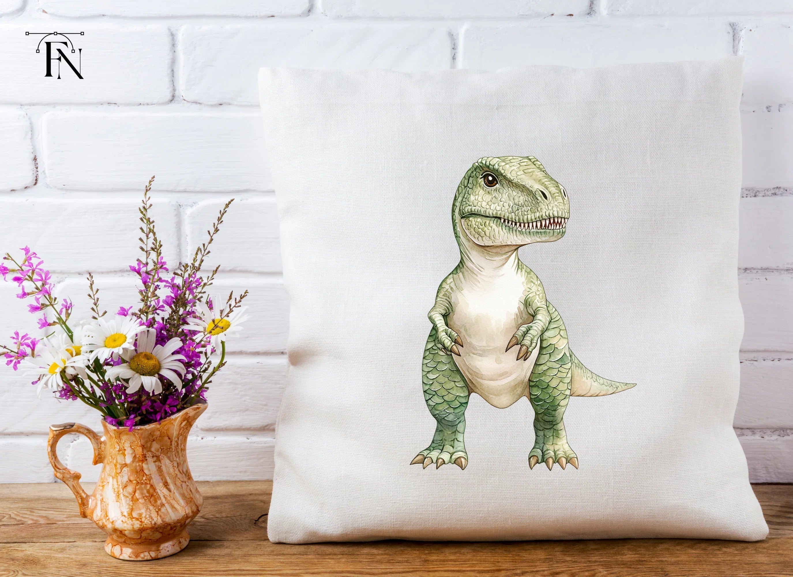 Cute Baby Rex Dinosaur Clipart Bundle