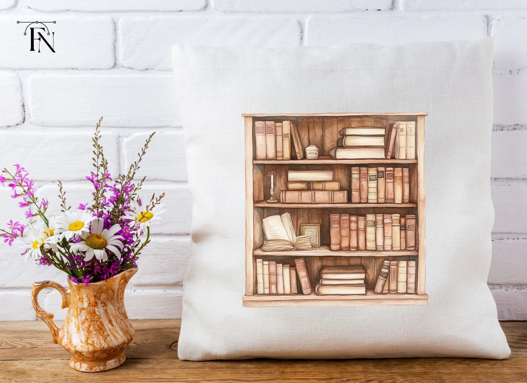 Vintage Bookshelf Clipart Bundle