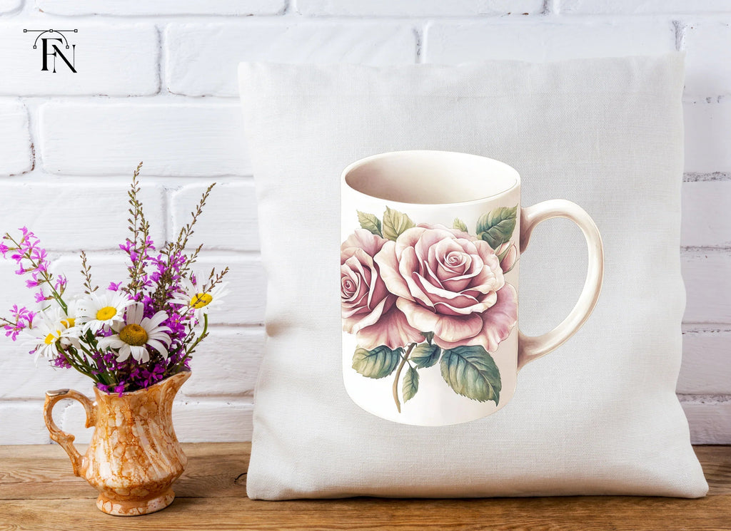 Romantic Rose Bouquet Clipart Bundle