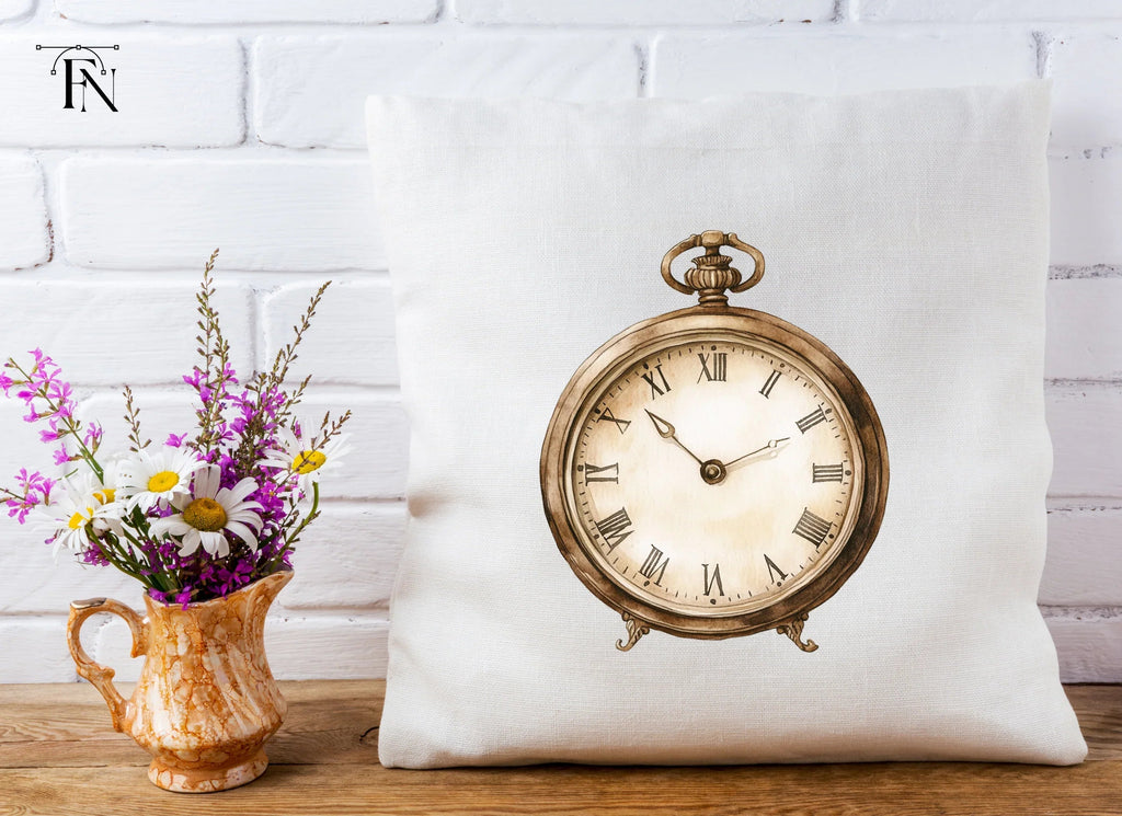 Antique Pocket Watch Clipart Bundle