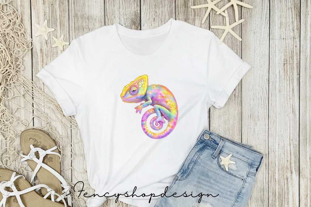 Cute Chameleon Clipart Bundle