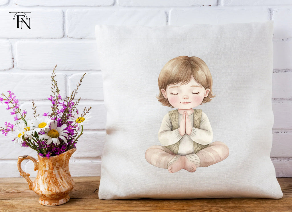 Kids Yoga and Meditation Clipart Bundle