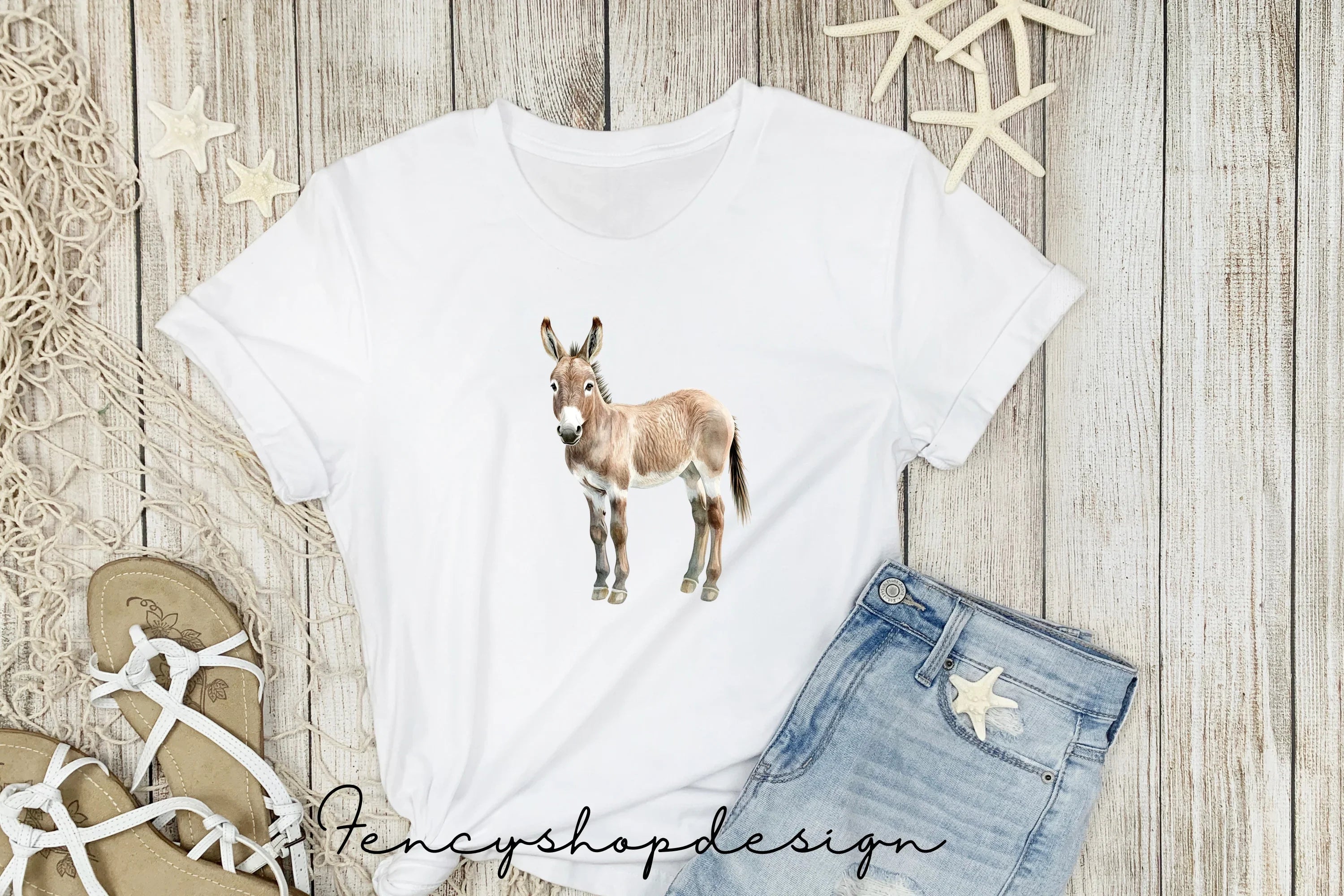 Cute Donkey Clipart Bundle