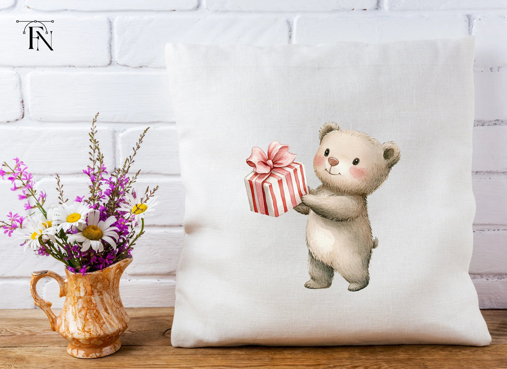 Cute Bears with Gifts Clipart Bundle