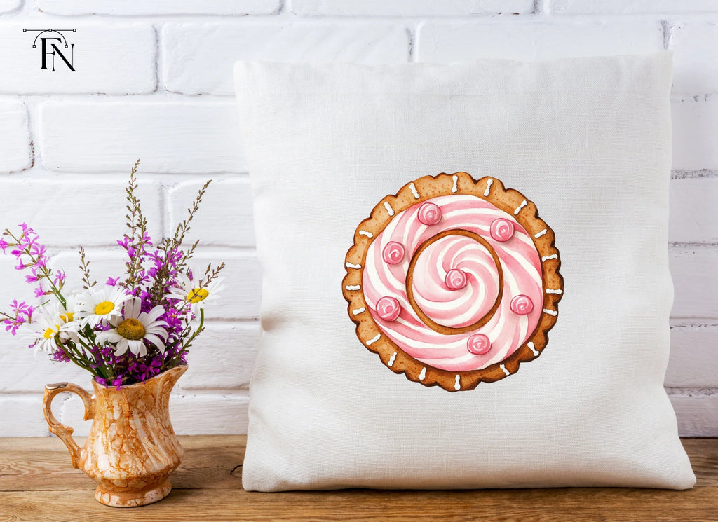 Sweet Pink Swirl Cookie Clipart Bundle