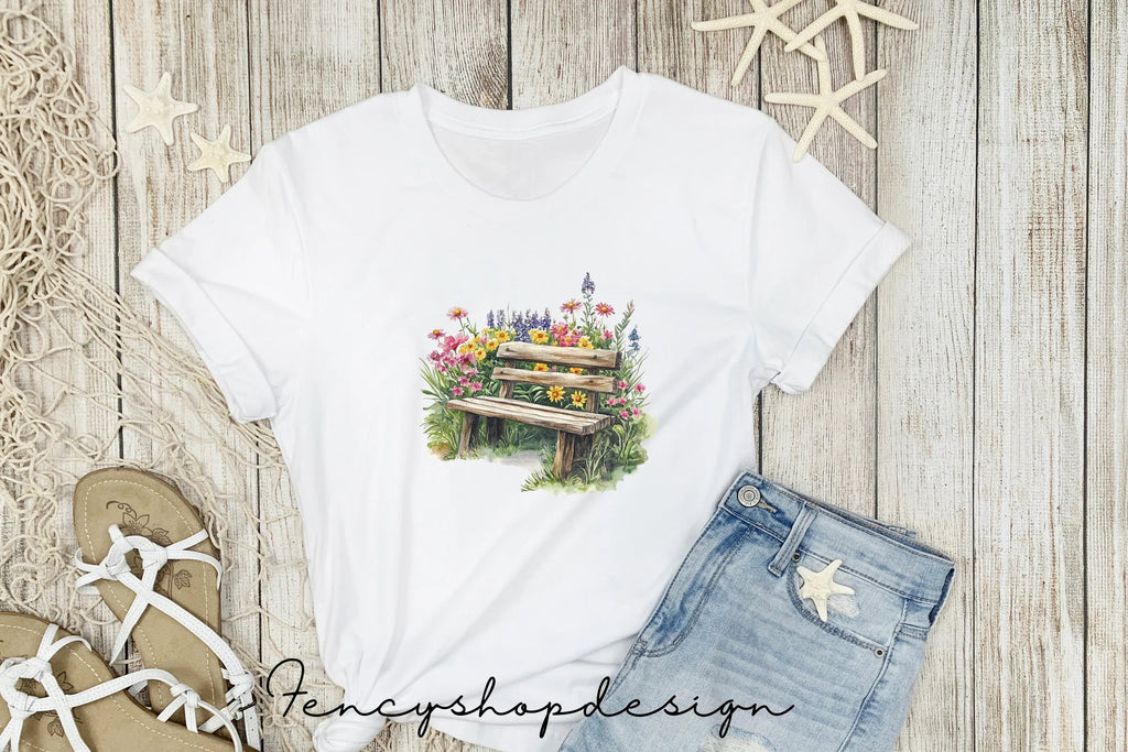 Garden Benches Clipart Bundle
