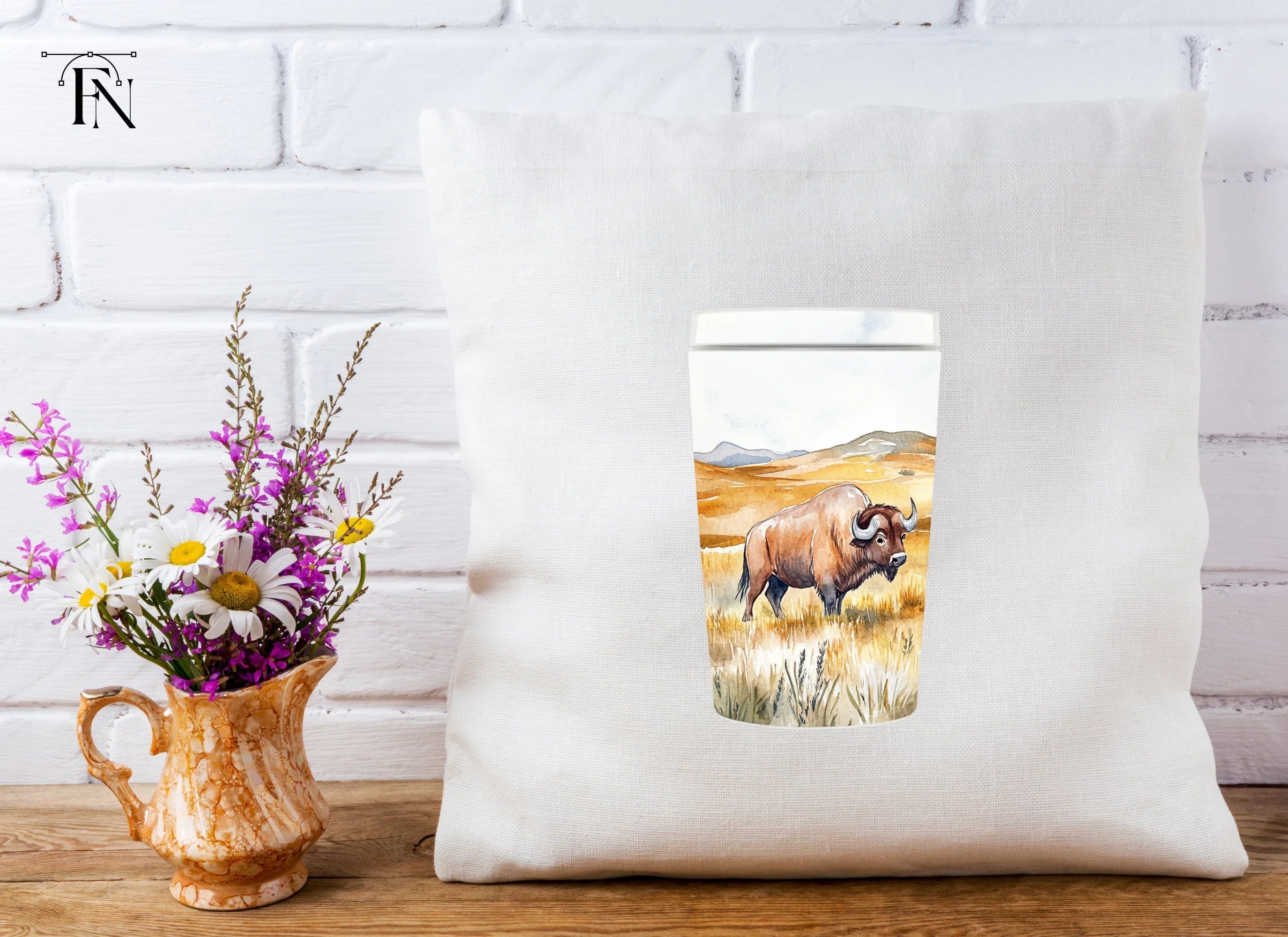 Bison Tumbler Clipart Bundle