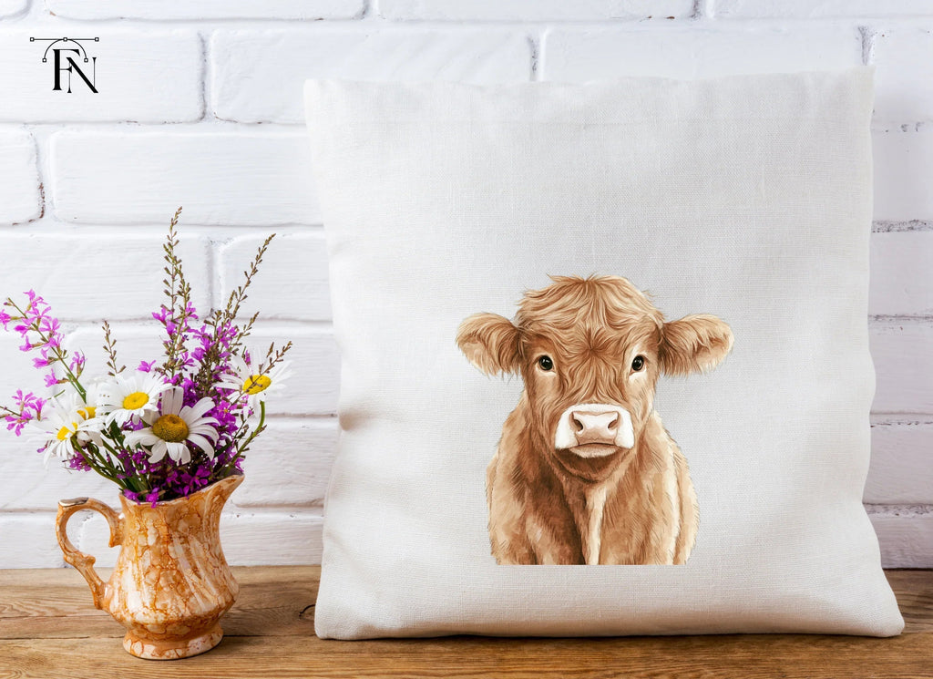 Highland Cow Faces Clipart Bundle