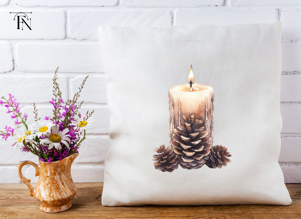 Pinecones Candle Clipart Bundle