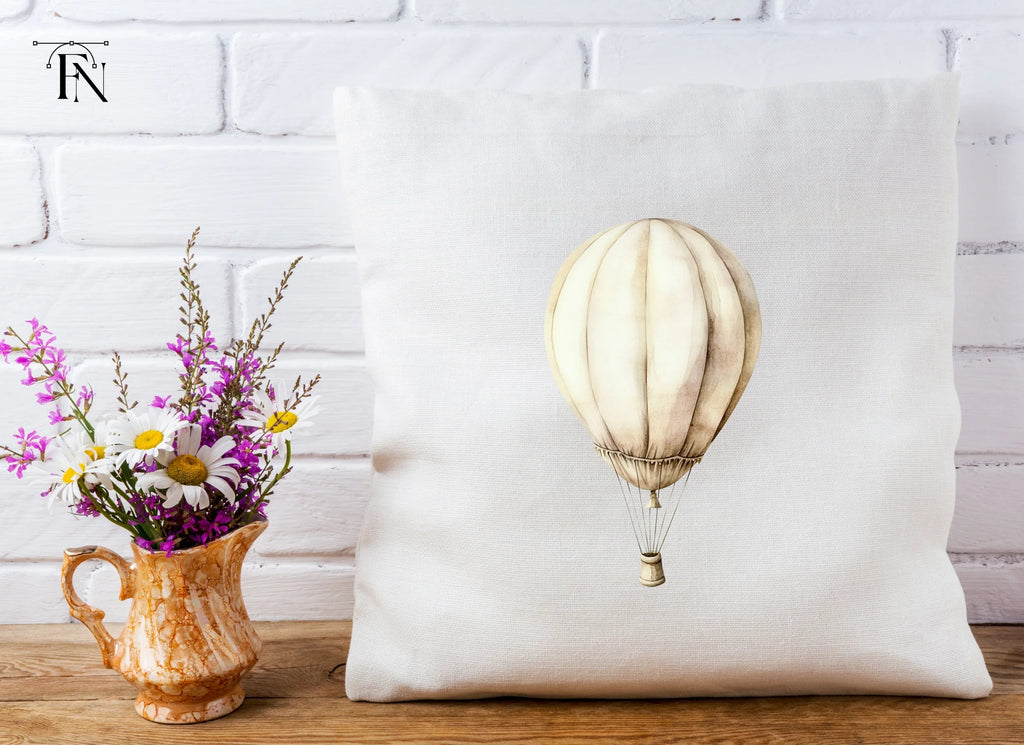 Vintage Hot Air Balloon Clipart Bundle