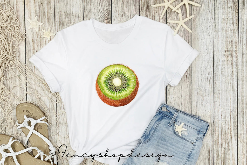Cute Kiwi Fruit Clipart Bundle
