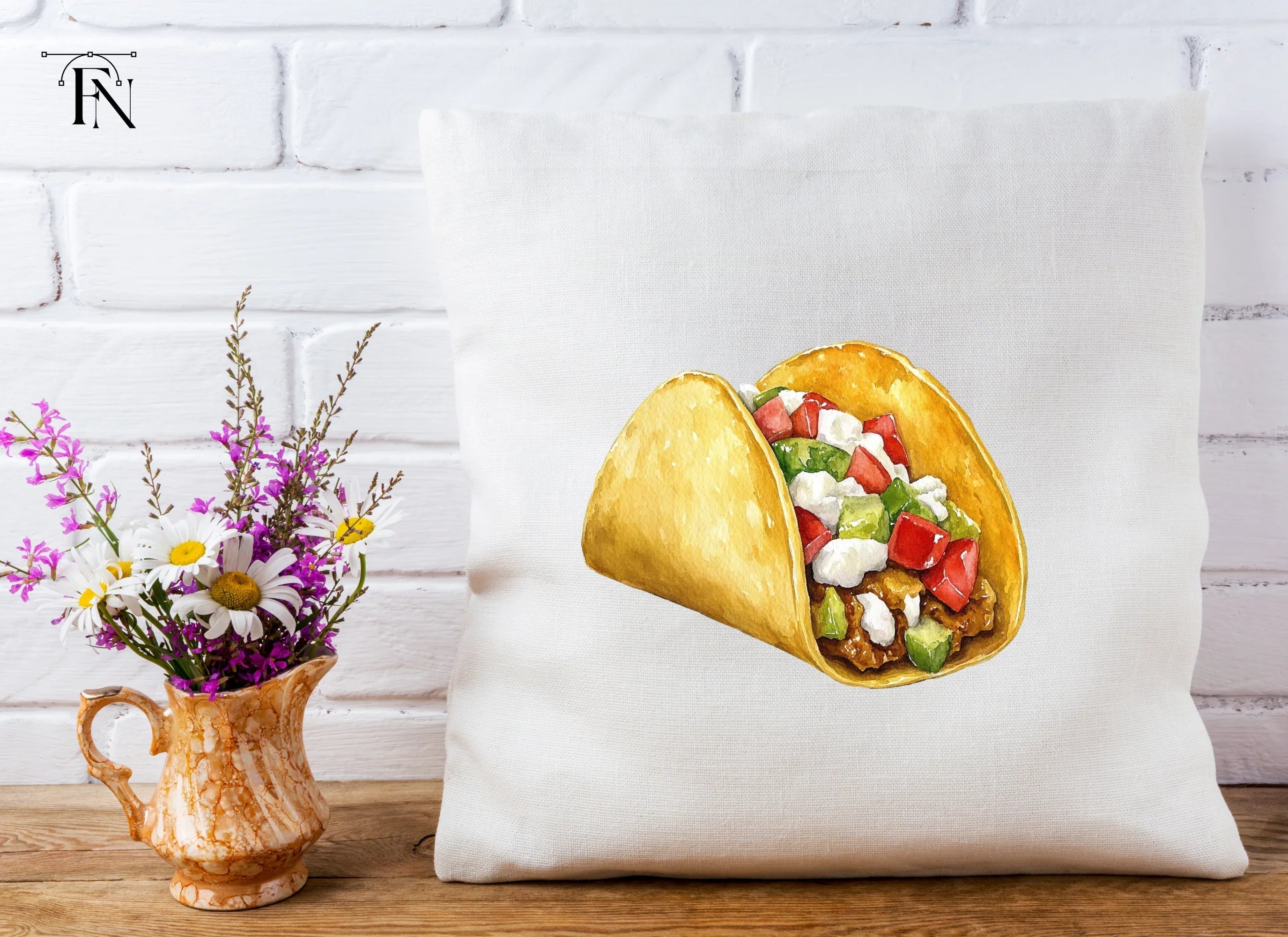 Gourmet Tacos with Avocado Cheese Clipart Bundle