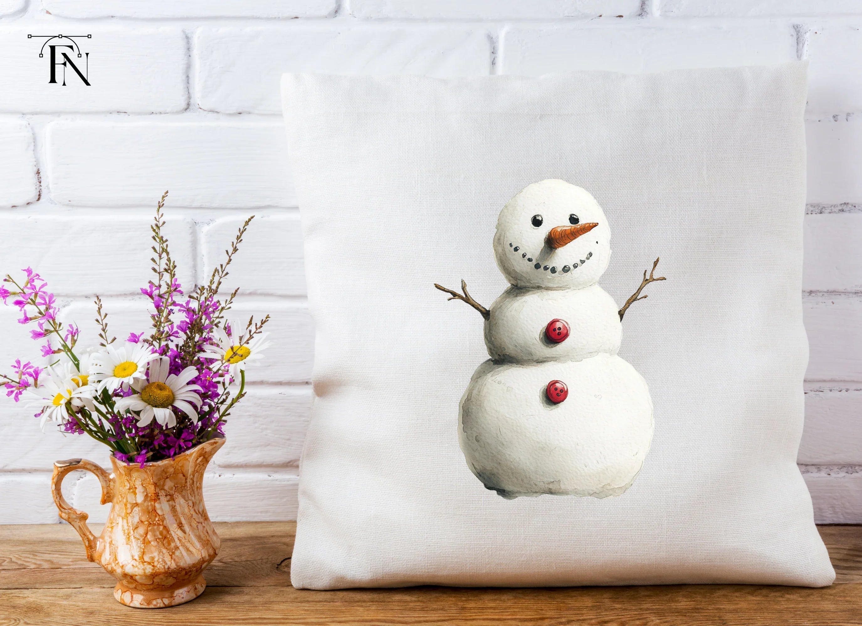 Cute Snowman Clipart Bundle
