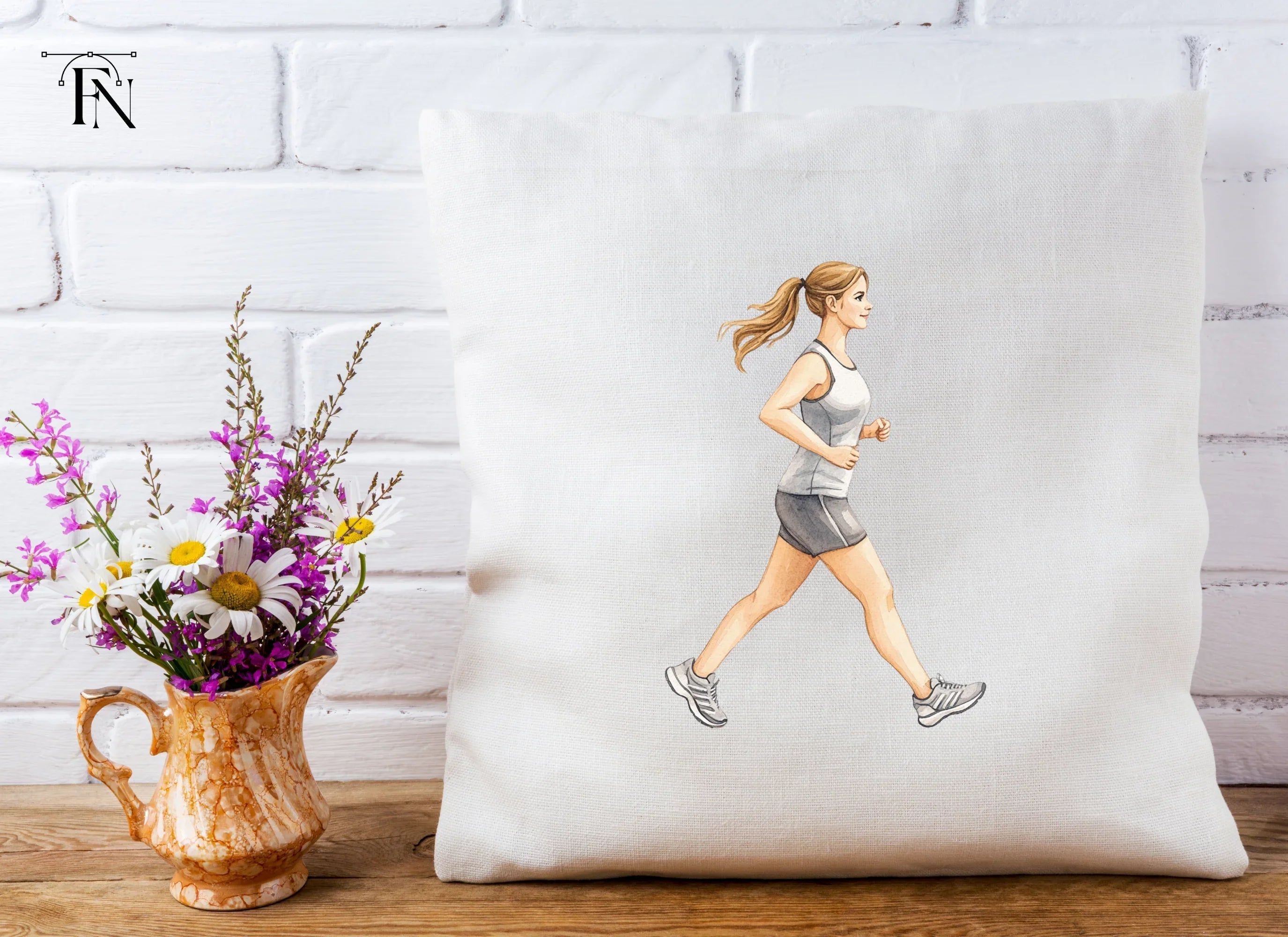 Dynamic Running Women Clipart Bundle