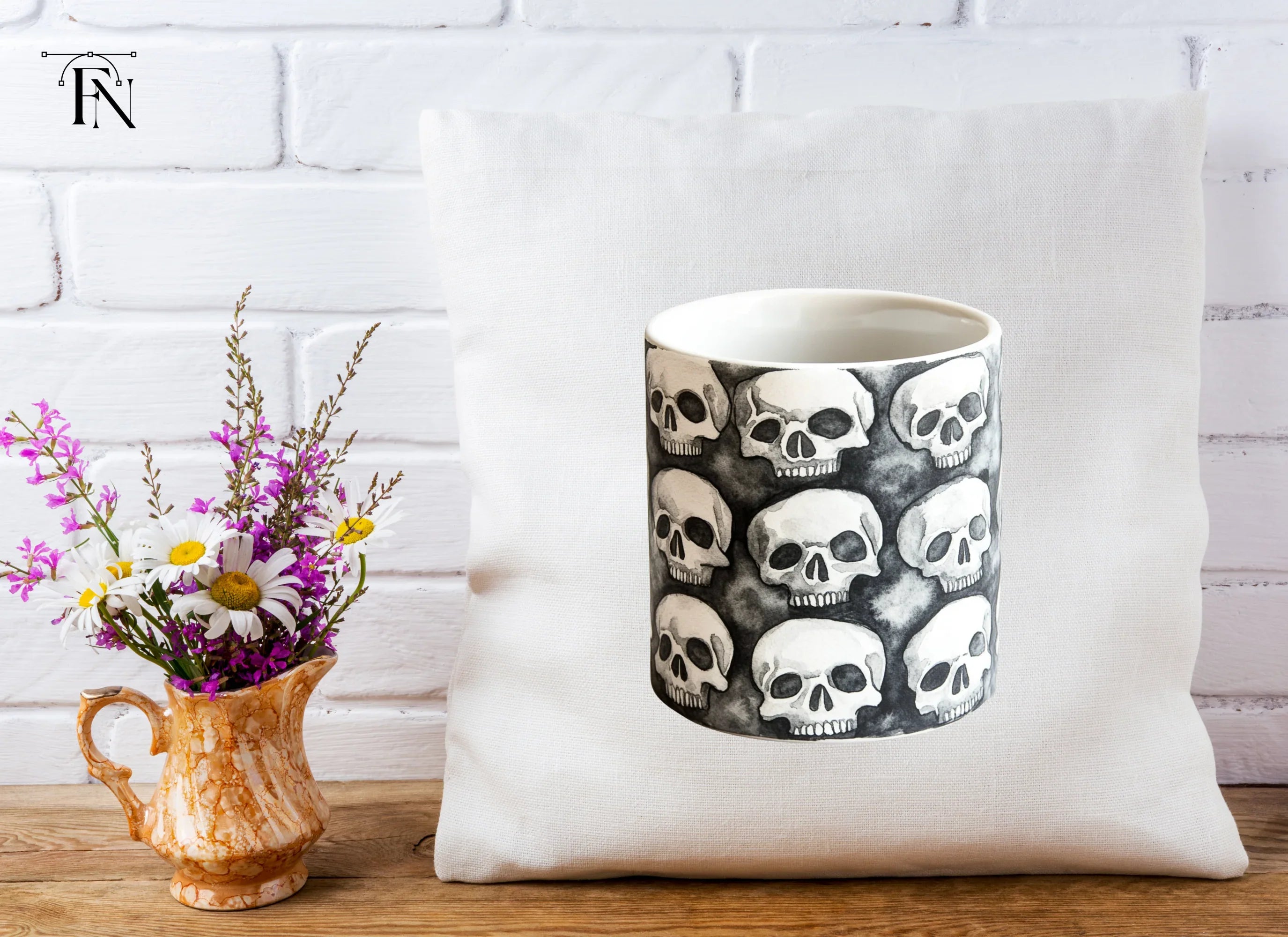 Skull Pattern Clipart Bundle