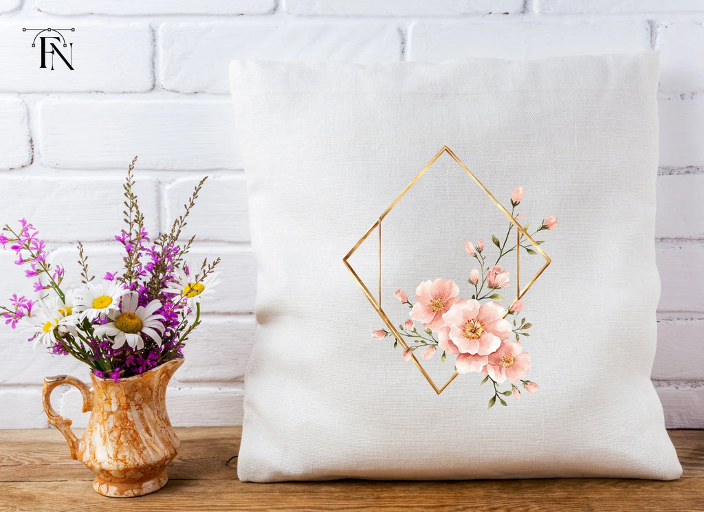 Geometric Floral Frames Clipart Bundle
