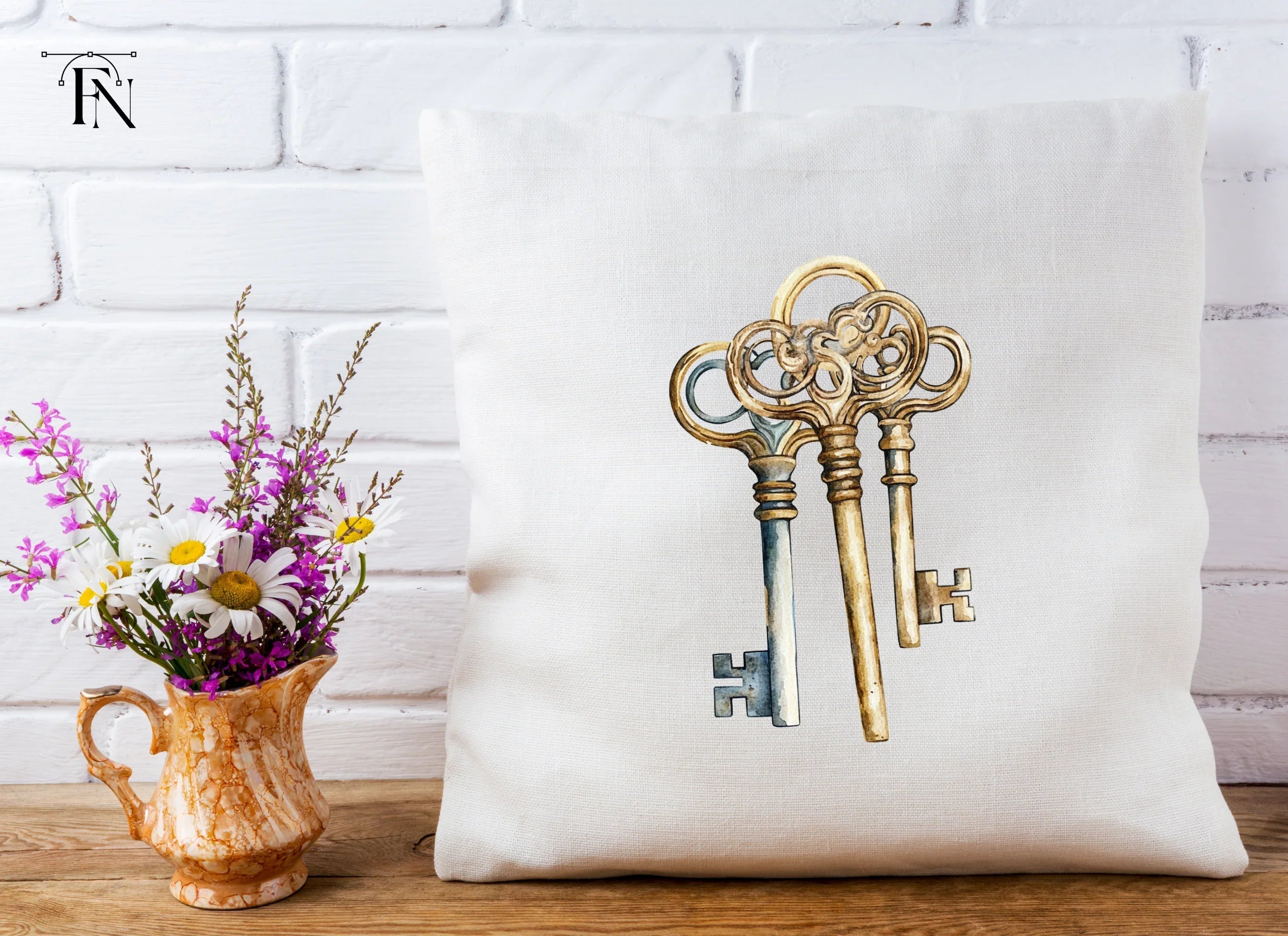 Elegant Antique Keys Clipart Bundle