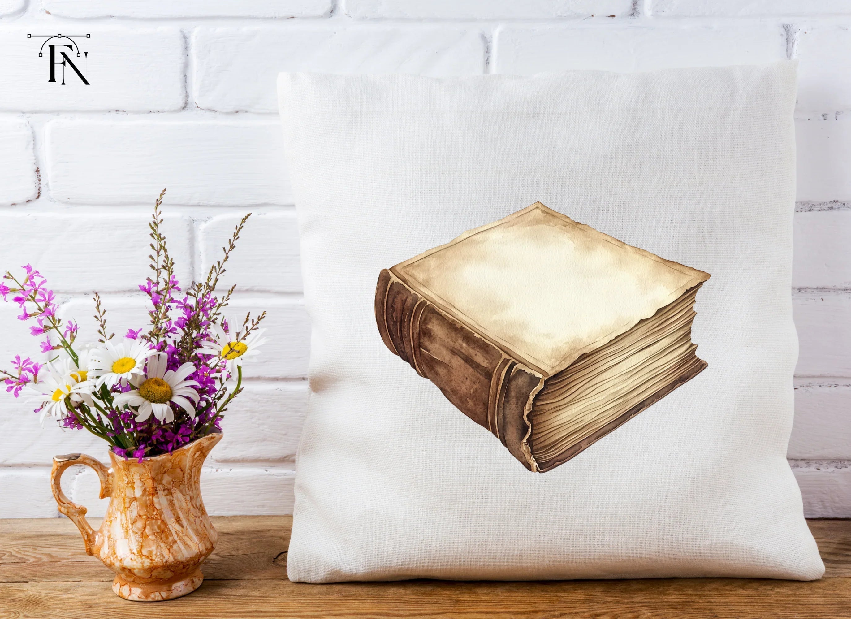Vintage Old Books Clipart Bundle