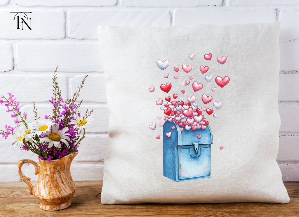 Hearts Falling From Mailbox Clipart Bundle