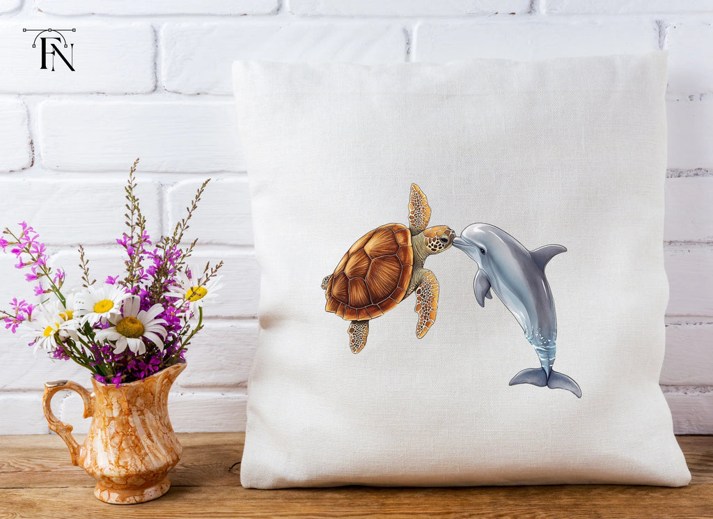 Dolphin and Sea Turtle Clipart Bundle