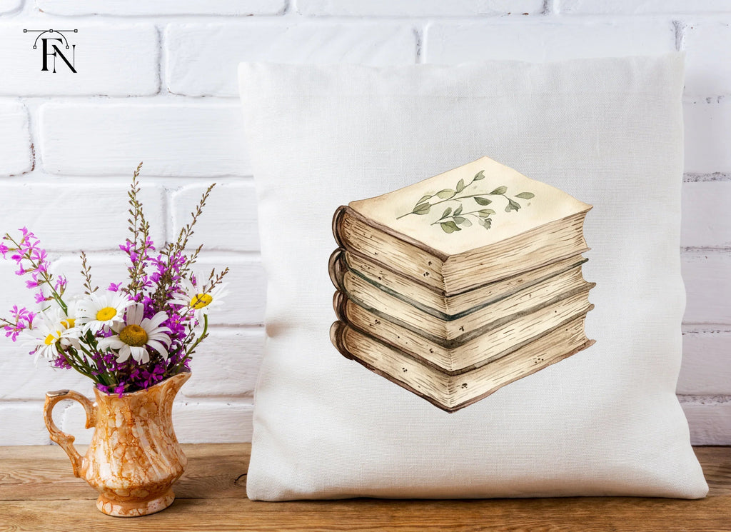 Vintage Books and Quills Clipart Bundle