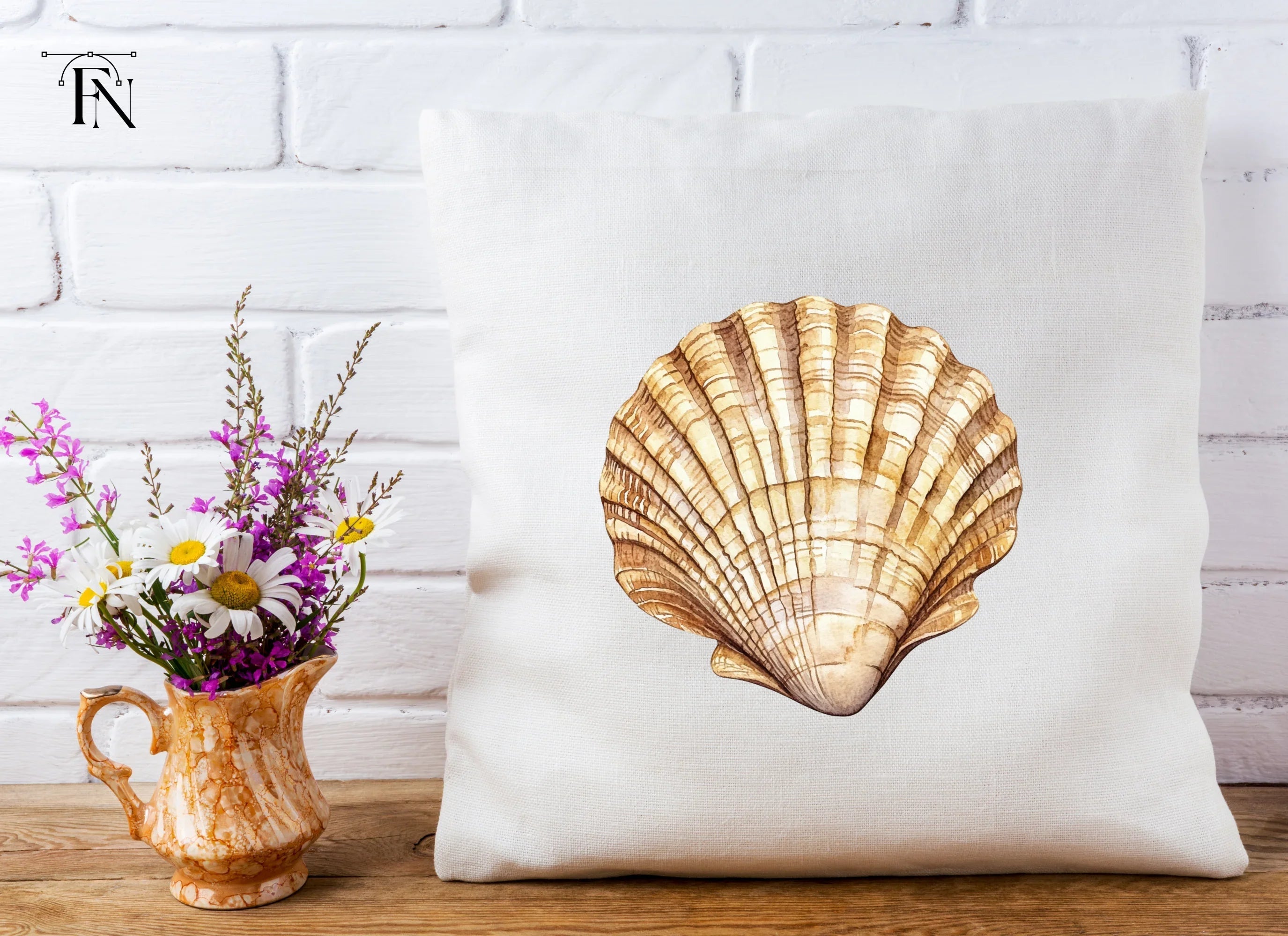 Scallop Shells Clipart Bundle