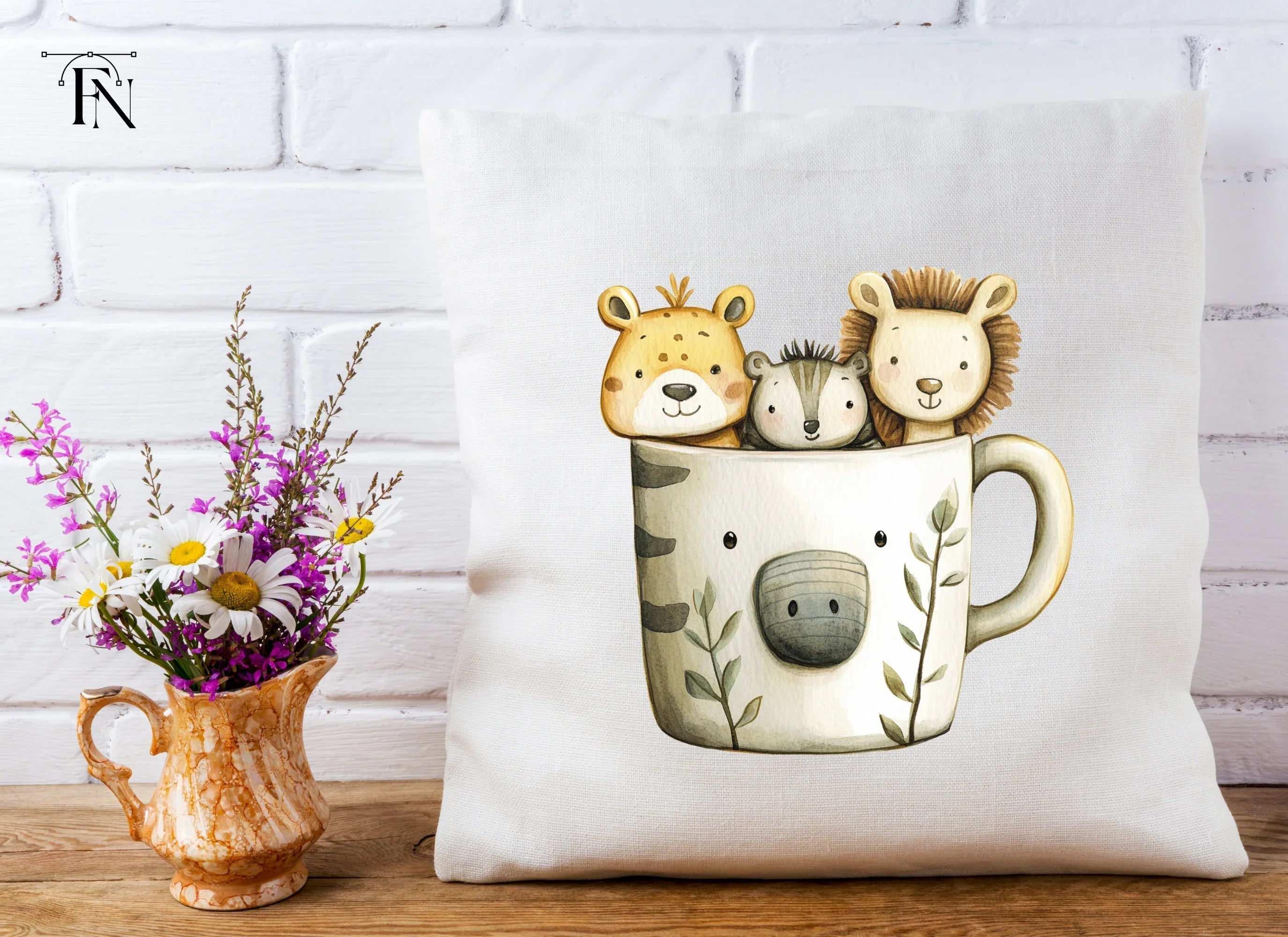 Adorable Safari Friends Clipart Bundle