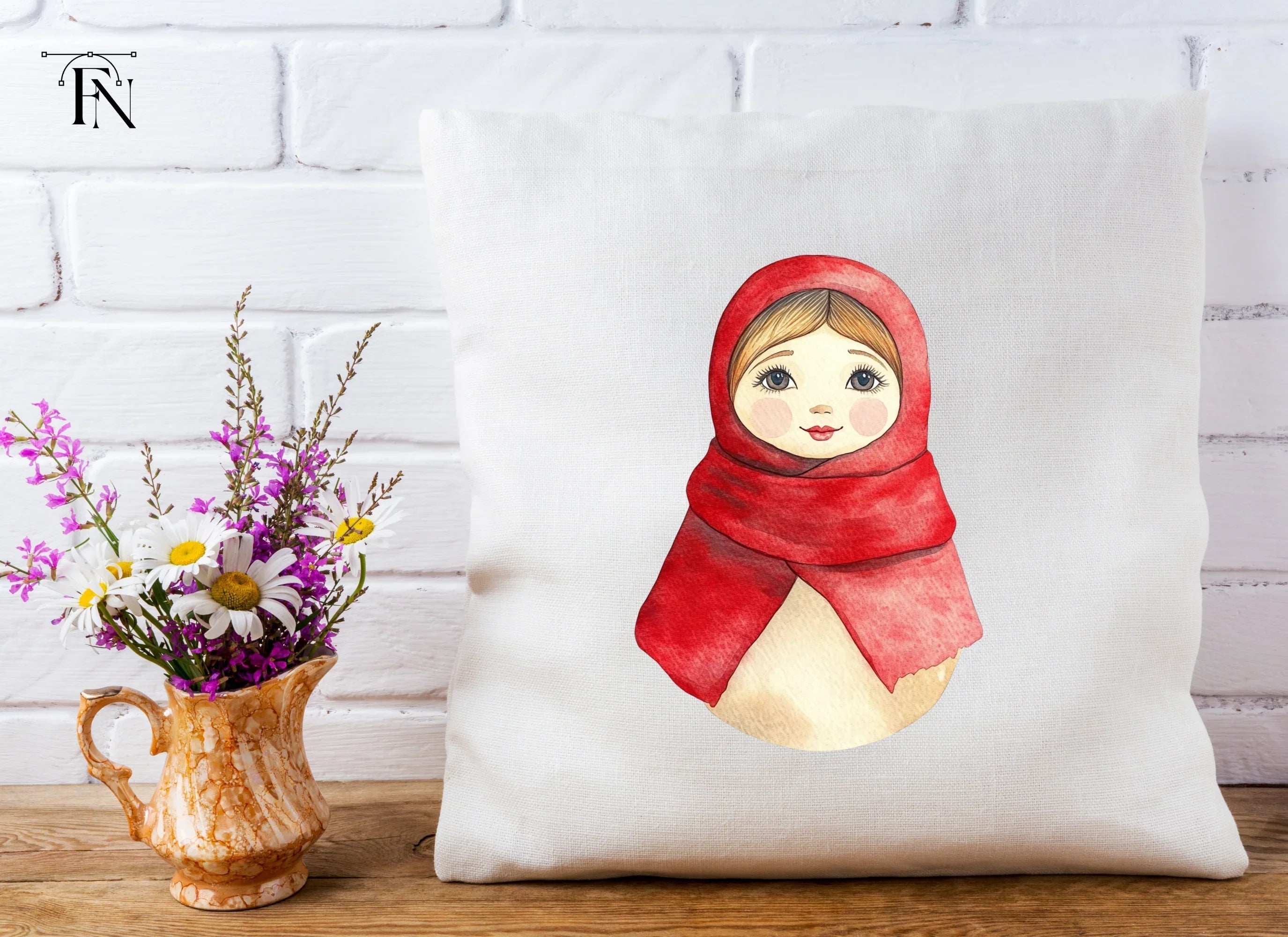 Cute Matryoshka Dolls Clipart Bundle
